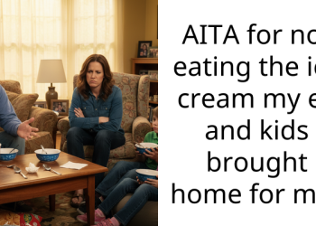 AITA for not eating the ice cream my ex and kids brought home for me?