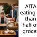 AITA for eating more than my half of the groceries?