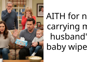 AITH for not carrying my husband’s baby wipes?