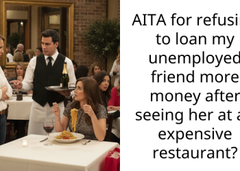 AITA for refusing to loan my unemployed friend more money after seeing her at an expensive restaurant?
