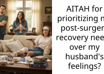 AITAH for prioritizing my post-surgery recovery needs over my husband’s feelings?
