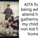 AITA for not being willing to attend holiday gatherings with my children at non kid friendly homes?