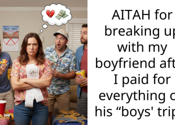 AITAH for breaking up with my boyfriend after I paid for everything on his “boys’ trip”?