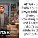 AITAH – banned from a sub cause a lawyer told us she is divorcing her cheating husband and I asked, “you didn’t add an in***elity clause in your pre-nup?”