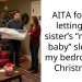 AITA for not letting my sister’s “miracle baby” sleep in my bedroom at Christmas?