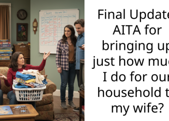 Final Update: AITA for bringing up just how much I do for our household to my wife?