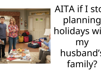 AITA if I stop planning holidays with my husband’s family?