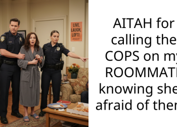 AITAH for calling the COPS on my ROOMMATE knowing she’s afraid of them?