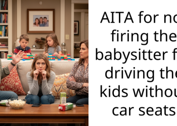 AITA for not firing the babysitter for driving the kids without car seats