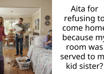 Aita for refusing to come home because my room was served to my kid sister?