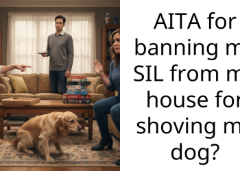 AITA for banning my SIL from my house for shoving my dog?