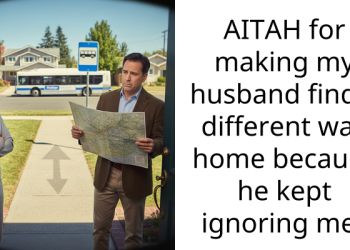 AITAH for making my husband find a different way home because he kept ignoring me?