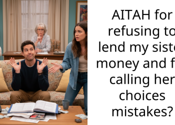 AITAH for refusing to lend my sister money and for calling her choices mistakes?