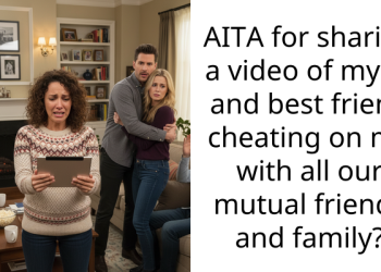AITA for sharing a video of my bf and best friend cheating on me with all our mutual friends and family?