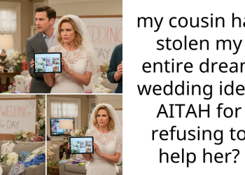 my cousin has stolen my entire dream wedding idea, AITAH for refusing to help her?