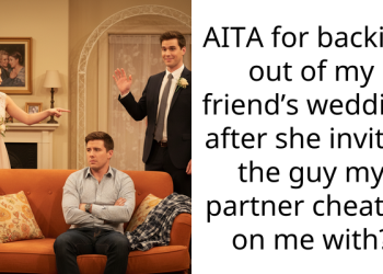 AITA for backing out of my friend’s wedding after she invited the guy my partner cheated on me with?