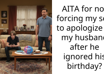 AITA for not forcing my son to apologize to my husband after he ignored his birthday?