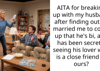AITA for breaking up with my husband after finding out he married me to cover up that he’s bi, and has been secretly seeing his lover who is a close friend of ours?