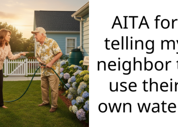 AITA for telling my neighbor to use their own water?
