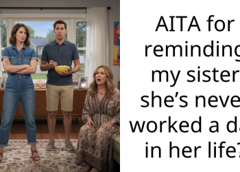 AITA for reminding my sister she’s never worked a day in her life?