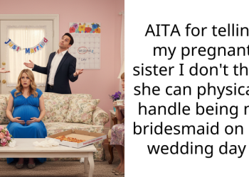 AITA for telling my pregnant sister I don’t think she can physically handle being my bridesmaid on my wedding day ?