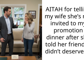 AITAH for telling my wife she’s not invited to my promotion dinner after she told her friends I didn’t deserve it?
