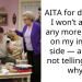 AITA for deciding I won’t attend any more events on my in-laws’ side — and for not telling them why?