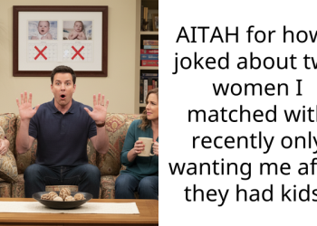 AITAH for how I joked about two women I matched with recently only wanting me after they had kids?