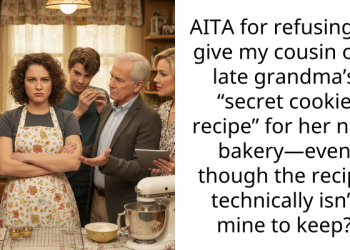 AITA for refusing to give my cousin our late grandma’s “secret cookie recipe” for her new bakery—even though the recipe technically isn’t mine to keep?