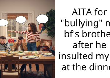 AITA for “bullying” my bf’s brother after he insulted my bf at the dinner