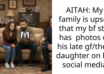 AITAH: My family is upset that my bf still has photos of his late gf/their daughter on his social media