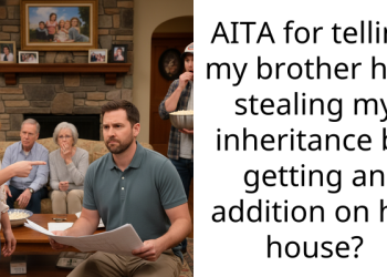 AITA for telling my brother he’s stealing my inheritance by getting an addition on his house?