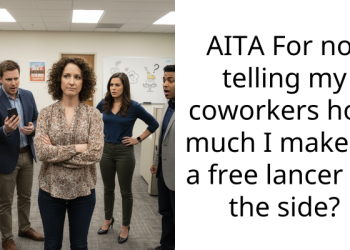 AITA For not telling my coworkers how much I make as a free lancer on the side?