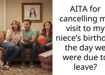 AITA for cancelling my visit to my niece’s birthday the day we were due to leave?