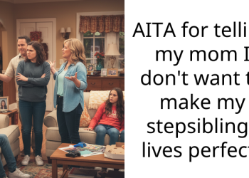AITA for telling my mom I don’t want to make my stepsiblings lives perfect?