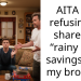 AITA for refusing to share my “rainy day” savings with my brother?