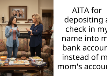 AITA for depositing a check in my name into my bank account instead of my mom’s account?