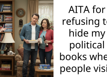 AITA for refusing to hide my political books when people visit.