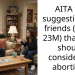 AITA for suggesting my friends (22F & 23M) that they should consider an abortion?