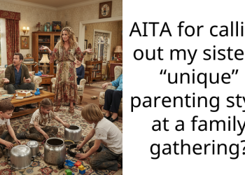 AITA for calling out my sister’s “unique” parenting style at a family gathering?