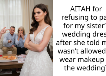 AITAH for refusing to pay for my sister’s wedding dress after she told me I wasn’t allowed to wear makeup to the wedding?