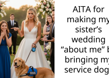 AITA for making my sister’s wedding “about me” by bringing my service dog?