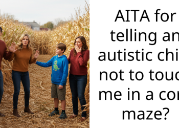AITA for telling an autistic child not to touch me in a corn maze?