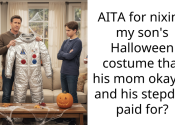 AITA for nixing my son’s Halloween costume that his mom okayed and his stepdad paid for?