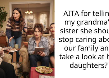 AITA for telling my grandma’s sister she should stop caring about our family and take a look at her daughters?