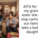 AITA for telling my grandma’s sister she should stop caring about our family and take a look at her daughters?