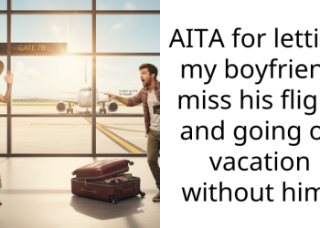 AITA for letting my boyfriend miss his flight and going on vacation without him?