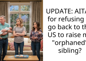 UPDATE: AITAH for refusing to go back to the US to raise my “orphaned” sibling?