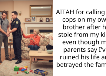 AITAH for calling the cops on my own brother after he stole from my kids, even though my parents say I’ve ruined his life and betrayed the family?