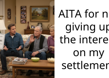 AITA for not giving up the interest on my settlement